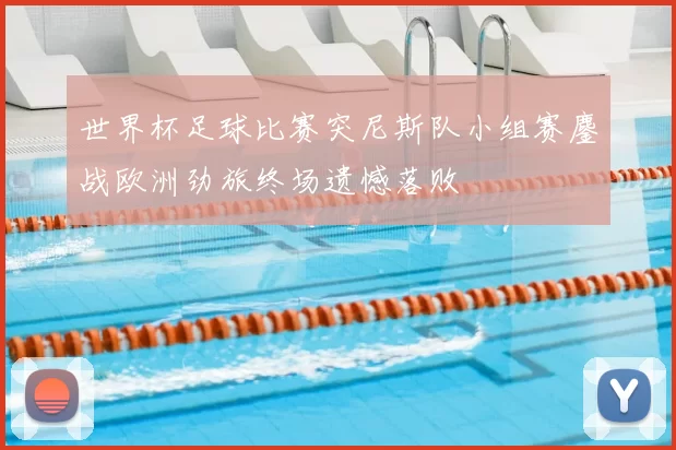 世界杯足球比赛突尼斯队小组赛鏖战欧洲劲旅终场遗憾落败